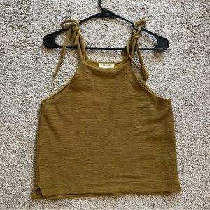 Madewell olive tank top